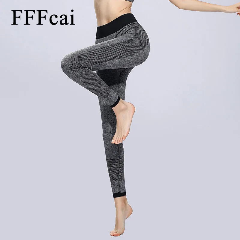 FFFcai дышащие быстросохнущие спортивные колготки для бега фитнеса Спортивные