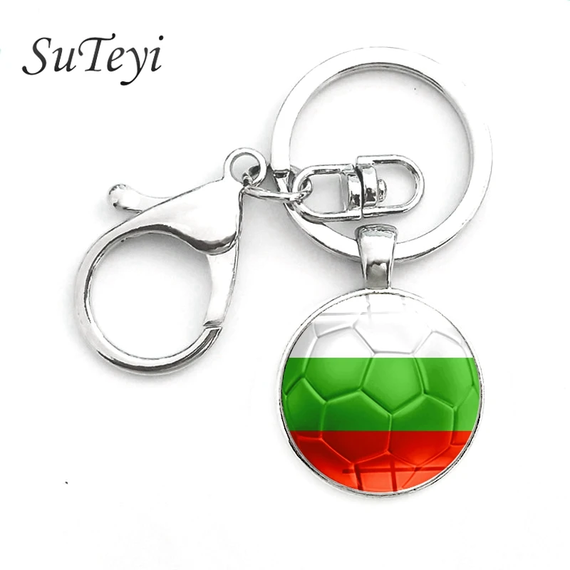 SUTEYI национальный флаг футбольные фанаты брелок для мужчин Бразилия Беларусь