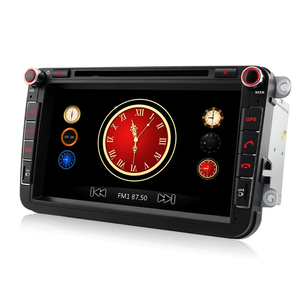 Eunavi 2 Din 8 дюймов Автомобильный dvd плеер для Volkswagen Golf Polo JETTA MK5 MK6 PASSAT B6 SKODA TOURAN с 3g USB gps