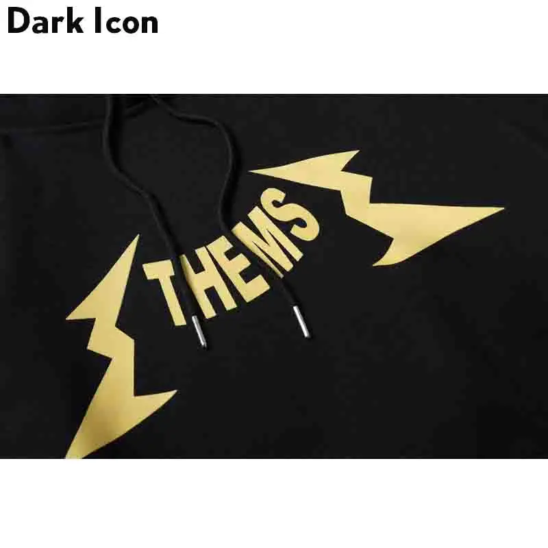 Темно значок Psychommunity Забавный печатных для мужчин Толстовка флисовый пуловер