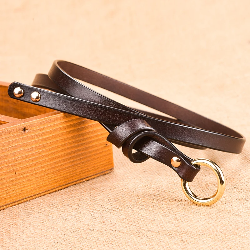 Милый зимний высококачественный Женский ремень из воловьей кожи Модный