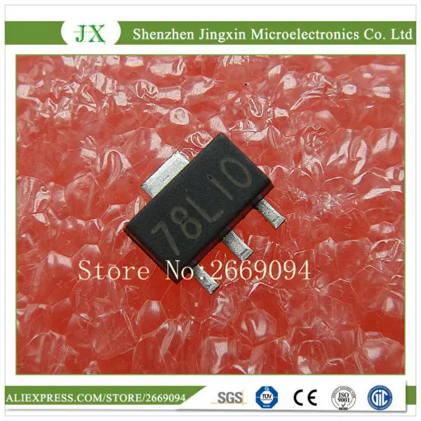 

1000 шт. 78L10 10 в ма SOT-89 SMD регулятор напряжения 78L10