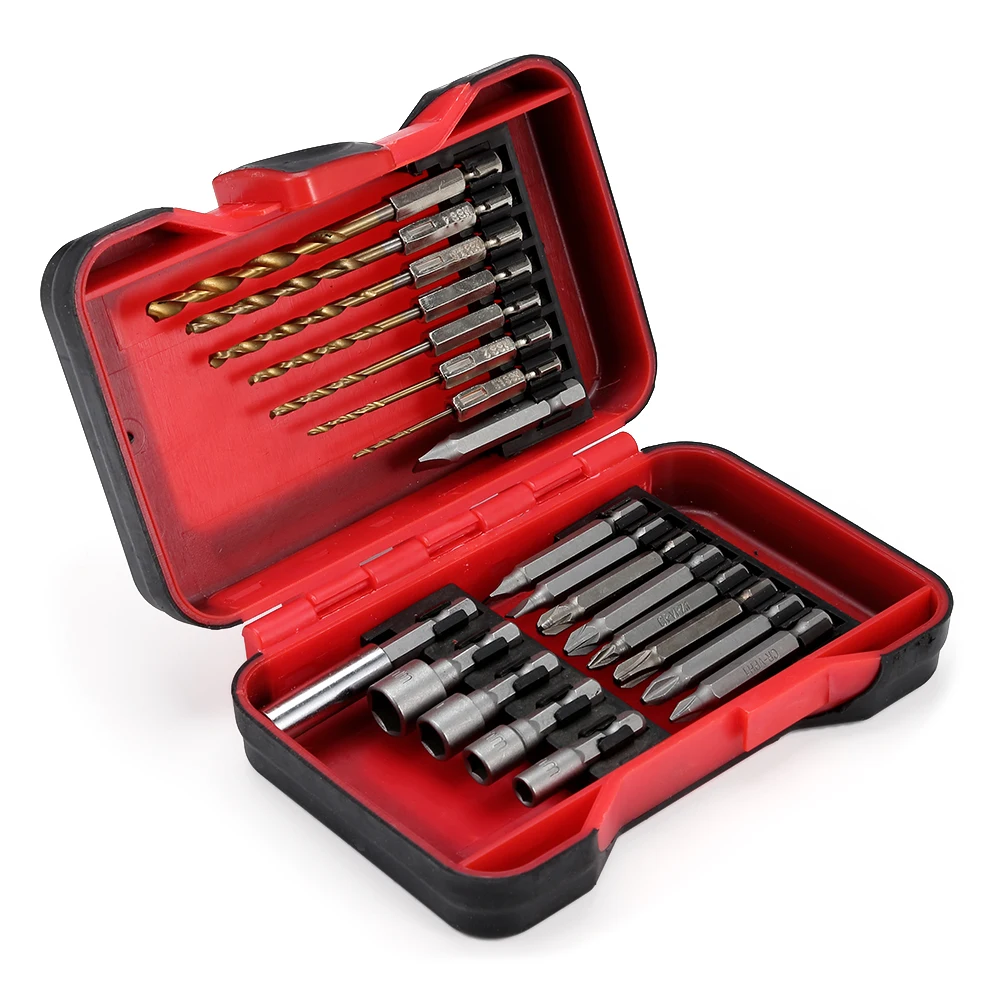 Набор быстрорежущих стальных Сверл С шестигранным хвостовиком 21 шт./компл. с