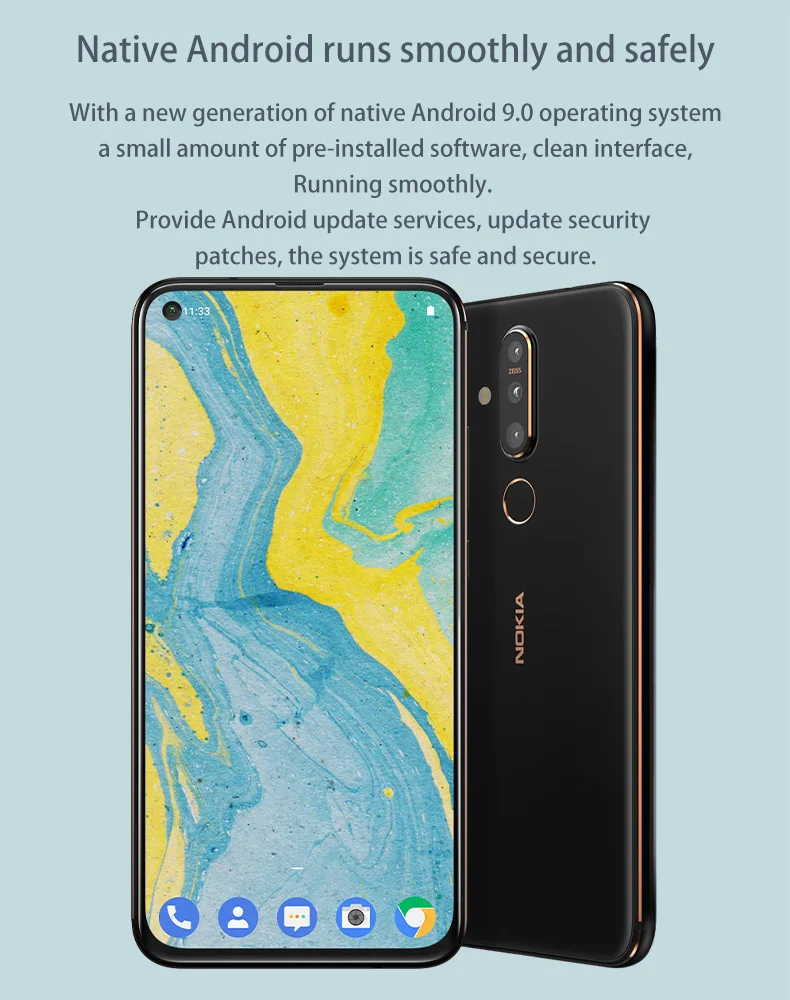 NOKIA X71 6,39 дюйма 3500 мАч snapdragon 660 6 ГБ+ 64 Гб/128 ГБ Zeiss Сертифицированный постпозиционируемый трехфото глобальной rom