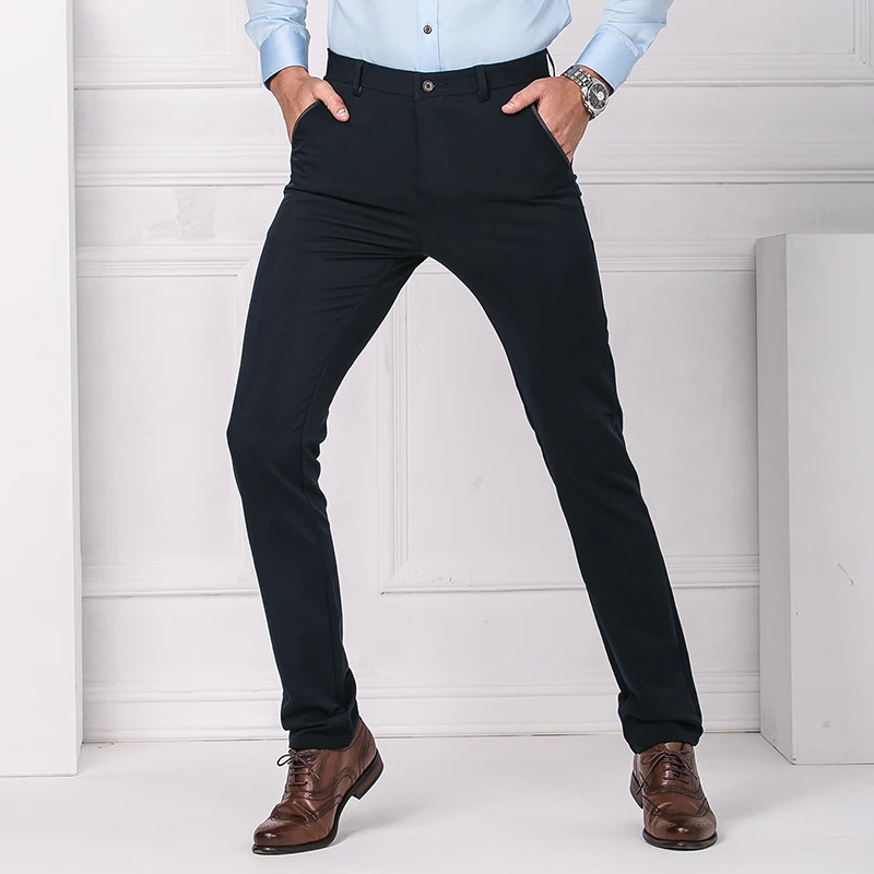 Мужские брюки карандаш эластичные большого размера|men suit pants|suit pantspants slim |