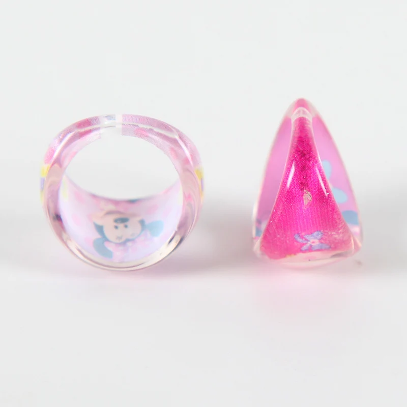 Кольца 10 шт./лот Минни Маус для вечерние Ринок кольца девочек с акриловыми