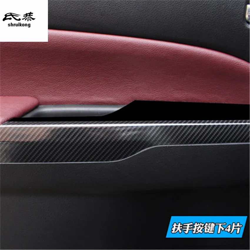 Автомобильные наклейки из углеродного волокна 4 шт./лот декоративная крышка для