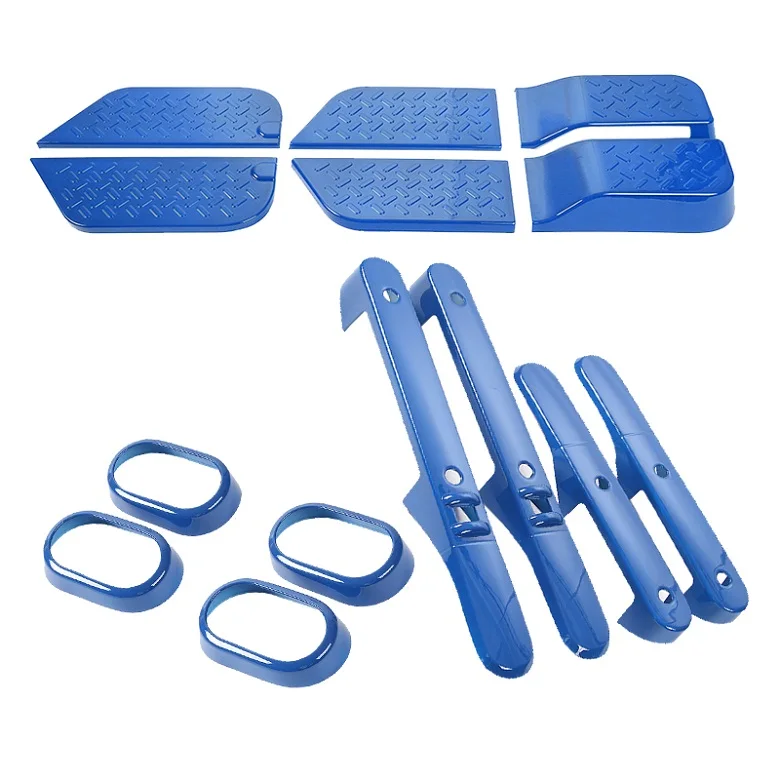blue 4 door MOPAI ABS украшение для межкомнатной двери, ручки для Jeep Wrangler JK 2007 2008 2009 2010, автомобильные аксессуары, Стайлинг - Название цвета: blue 4 door