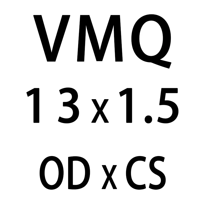 10 шт./лот белые силиконовые уплотнительное кольцо из силикона/VMQ 1,5 мм Толщина OD4/5/6/7/8/9/10/11/12/13 мм уплотнительное кольцо резиновое уплотнительное кольцо шайба - Цвет: OD13mm