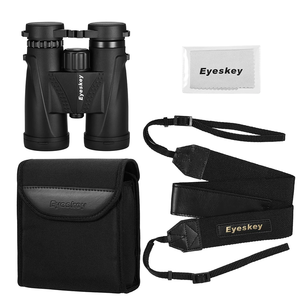 Бинокль Eyeskey 10x42 16 мм окуляр BaK4 Prism водонепроницаемый водостойкий для путешествий