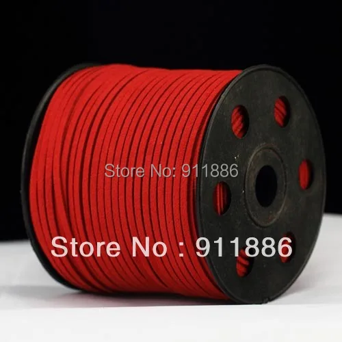 Новые аксессуары для ювелирных изделий шнур из искусственной замши красного