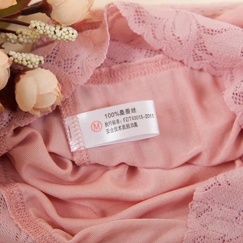 Трусы женские из натурального шелка трикотажные бесшовные пикантные с высокой