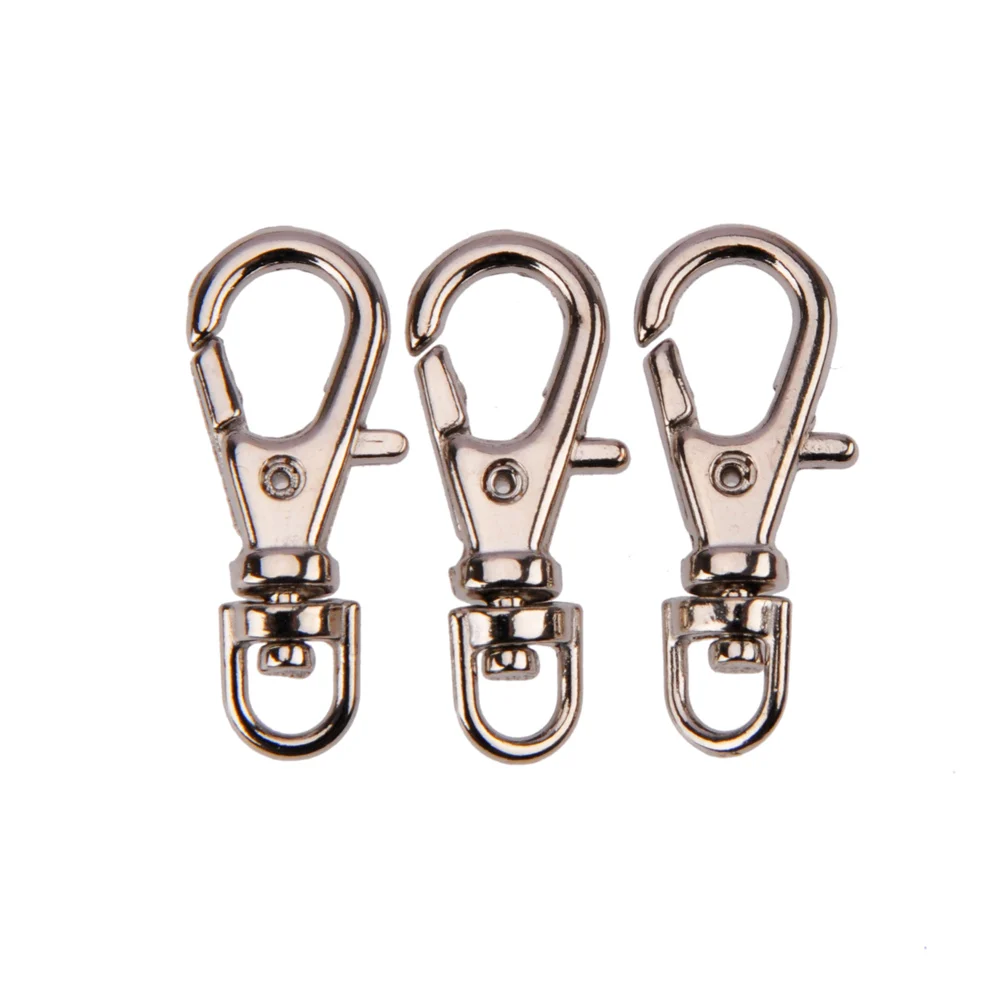 Wholesale 200piece 23mm Rhodium Plated Swivel Lobster Claw Clasps Keychain Holder Findings SLC-06
