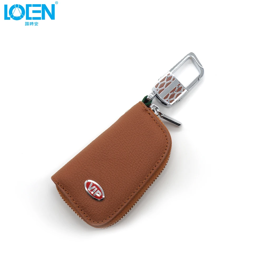 LOEN 1 шт. ключи чехол сумка держатель кошелек для монет из натуральной кожи логотип