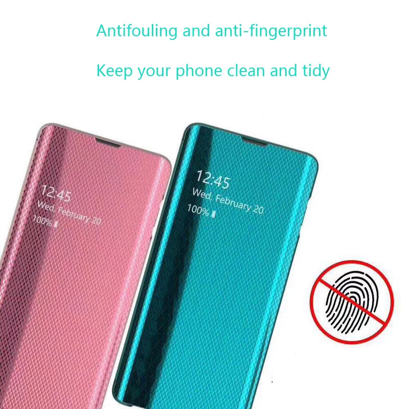Smart mirror Flip Luxury phone case For Samsung S8 S9 S10 Plus S7 Edge A30 A50 A70 A750 Note 8 9 S10E back cover |
