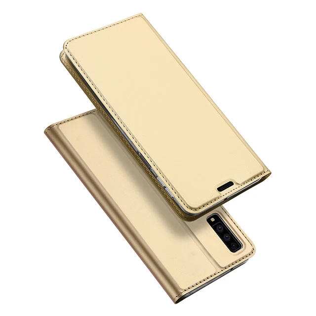 DUX DUCIS Флип кожаный чехол для Samsung Galaxy A7 Роскошный кошелек книжка телефон чехол на самсунг A7 A730 - Цвет: Gold