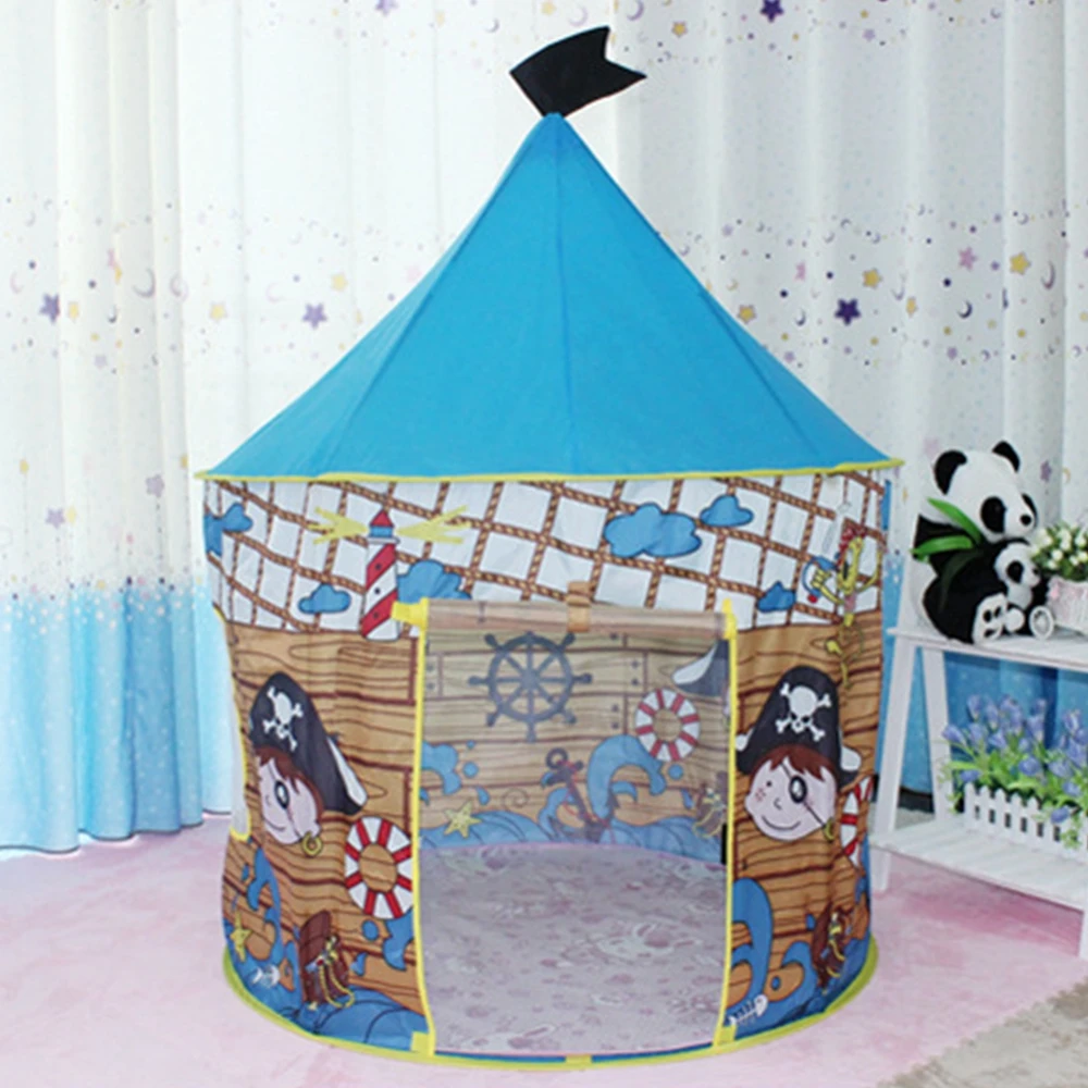 

Детская складная игрушечная палатка с ковриком, пиратский монгольский домик, палатка для мальчиков, лучшие Уличные игрушки, игровой домик д...