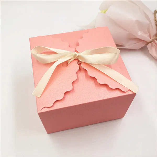pink 30 шт./лот крафт кружево Свадебная вечеринка подарочные коробки красочный картон любовь ручной работы мыло упаковочные коробки - Цвет: pink