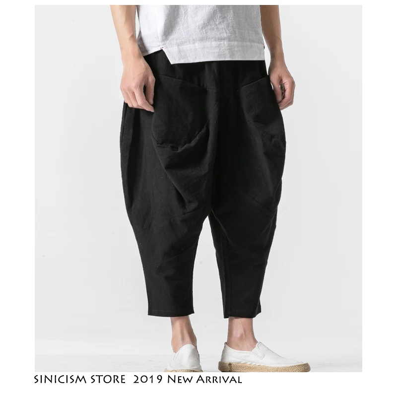 Sinicism Store мужские однотонные шаровары мужские Харадзюку Свободные Хип-хоп штаны для бега мужские Armygreen дизайнерские спортивные штаны размера плюс