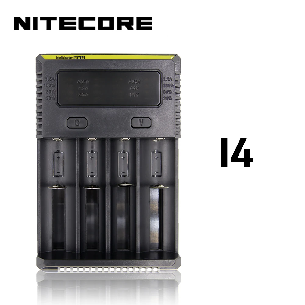 Nitecore i8 Новое i4 i2 интеллектуальное зарядное устройство 8 слотов всего 4A выходное