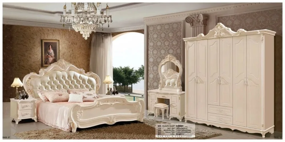 Современная Европейская кровать из цельного дерева модный резной кожаный