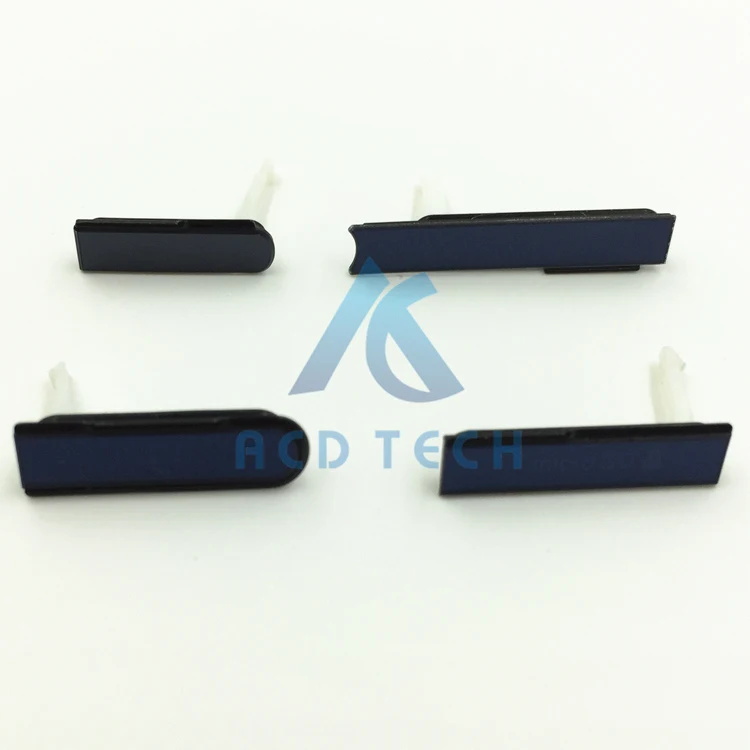 Новинка, водонепроницаемая Пылезащитная заглушка для Micro SD карты+ колпачки для слота для sim-карты+ usb-крышка для зарядки для sony Xperia Z L36h C6602 C6603 - Цвет: Черный