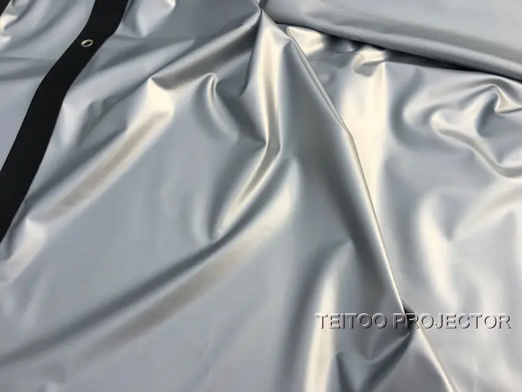 Профессиональный портативный складной ПВХ 3D экран для DLP 200 дюймов 4:3 серебристый