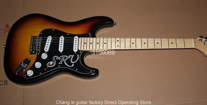 Китайская гитарная фабрика новая Кленовая грифельная доска 6 струн Tremolo ST sunset SRV