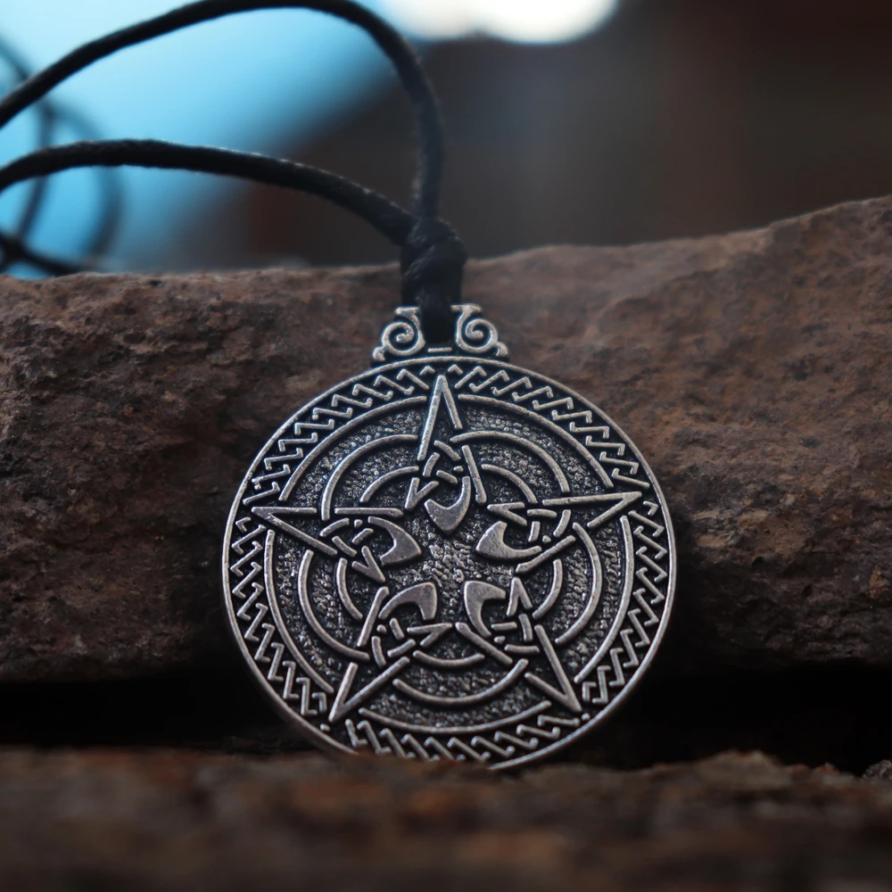 Вехимд готическое Викка Селтикс пентаграмма кулон ожерелье Wiccan Pagan животное