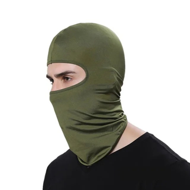 Army Green Тактическая Военная маска для лица дышащая Балаклава спортивные головные уборы быстросохнущие шапочки ветрозащитная шапка мотоциклетный шлем - Цвет: Army Green