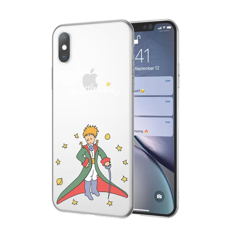 6754 Ottwn чехол для телефона для iPhone 11 Pro XS Max X XR 7 8 6 6s Plus 5 5S SE Прозрачный Маленький принц задняя крышка розы цветы Мягкий ТПУ чехол - Цвет: 6754