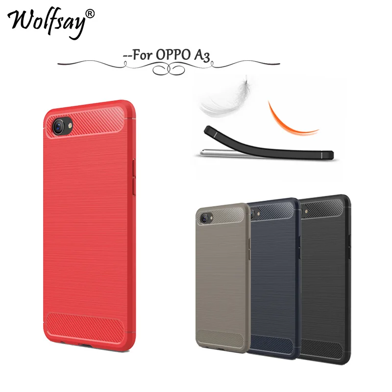 Чехол для OPPO A3 чехлы A 3 мягкие из ТПУ прочная броня чехол телефона Wolfsay |