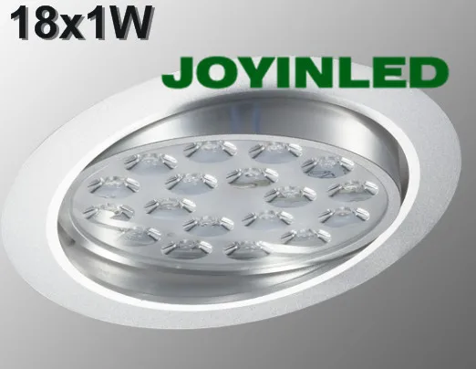CE ROHS Бесплатная доставка AC85 265V Высокая мощность led 18 Вт украшения дома утопленные