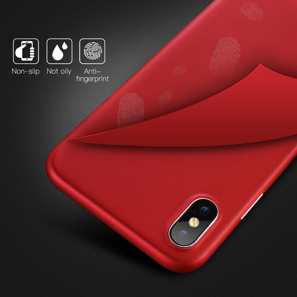 For iPhone X Case 0.3mm Ultra Thin Slim Matte Soft 10 7 8 Plus Flexible PP Durable High Quality Mat PC Cover |