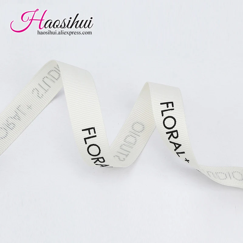 

HAOSIHUI 1''(26mm) Wholesale Wedding Favors Custom Christmas Ribbons Gift Packaging Grosgrain Ribbon 100yards/lot
