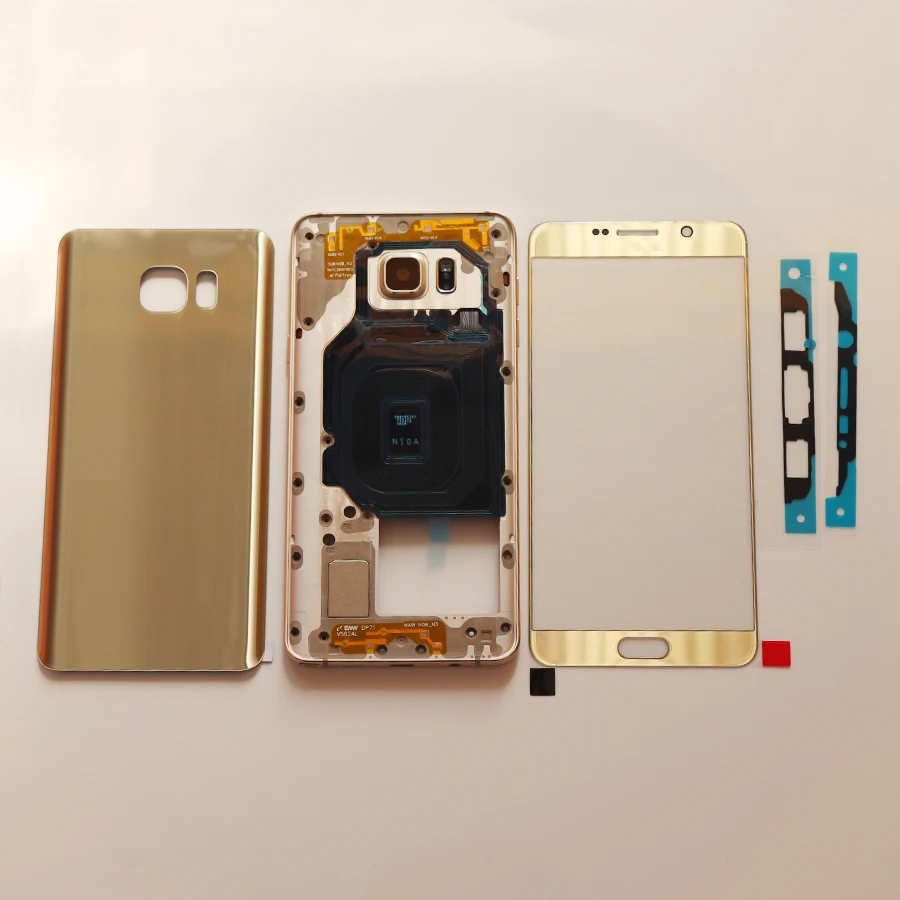 Рамка для Samsung Galaxy Note 5 N920 N920F оригинальная средняя пластина рамка + задняя крышка
