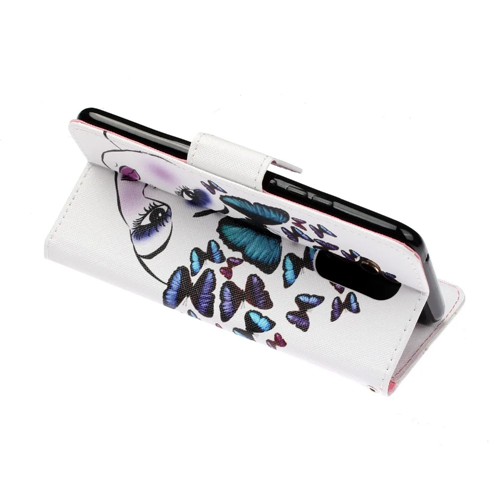 Чехол-Кошелек из искусственной кожи с откидной крышкой для Huawei Mate 20 Lite