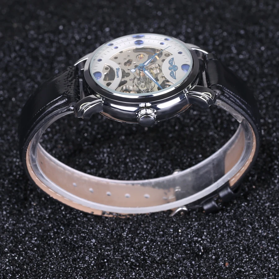 Часы наручные мужские автоматические брендовые роскошные дизайнерские с чёрным