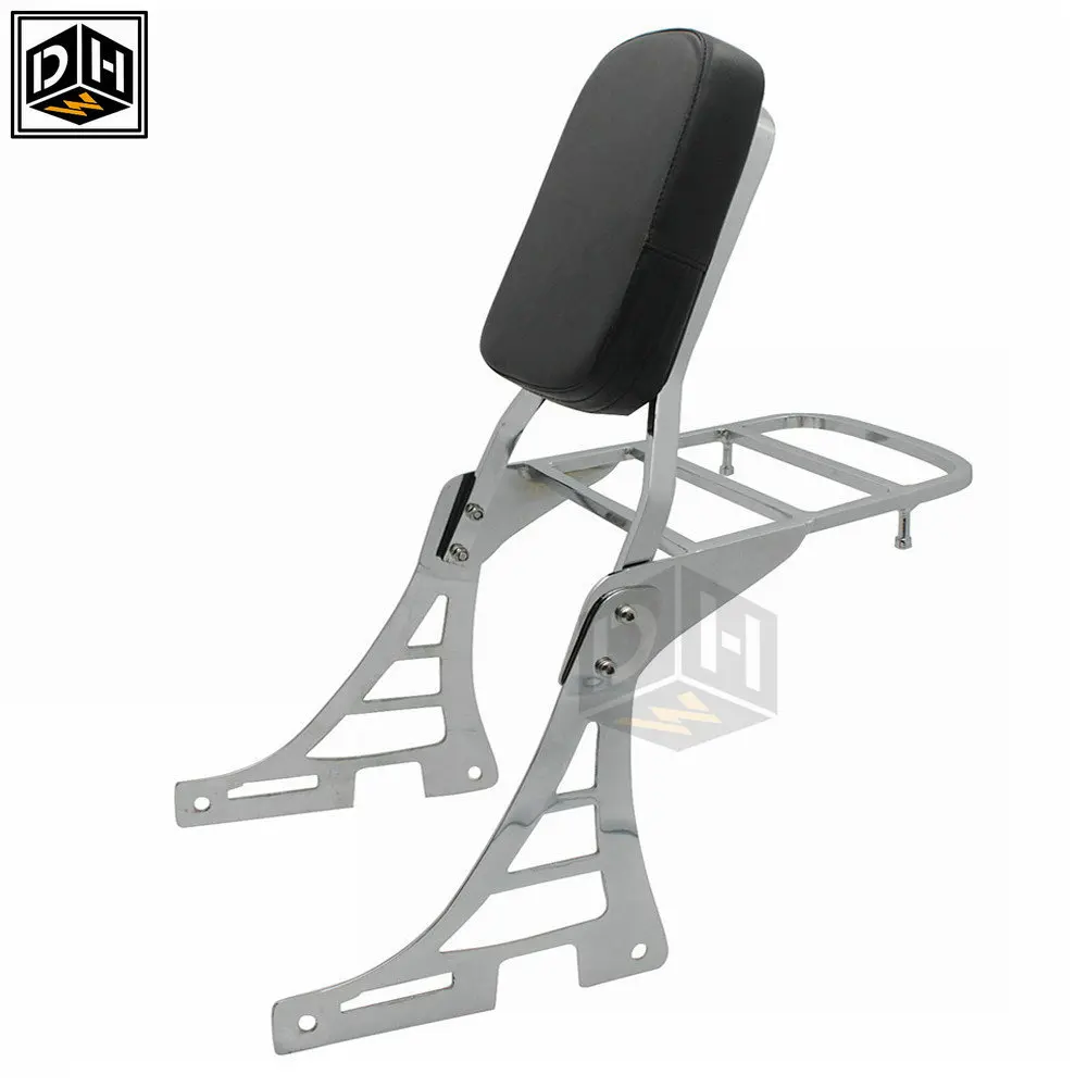 Черная задняя спинка для мотоцикла с подушкой Harley XL883 XL1200 2004-2013 | Автомобили и