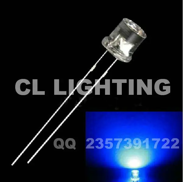 1000 шт. бесплатная доставка широкий угол обзора белый светодиод 5 мм (лампа с