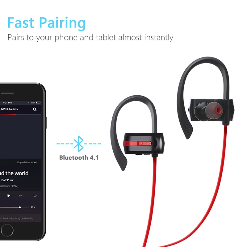Bluetooth наушники ZENBRE E3 4 1 стерео Беспроводной гарнитуры до 7 часов проигрывания с