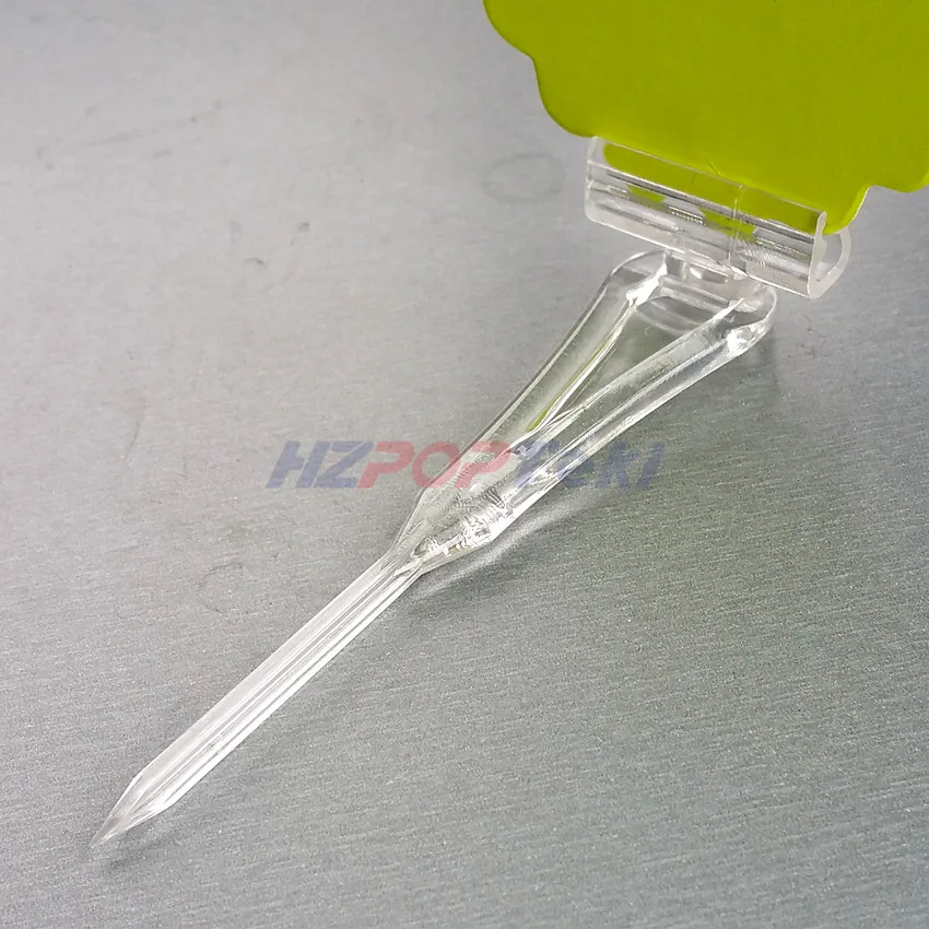 POP Пластик товаров знак ценник этикетки зажим для карт держатель Дисплей