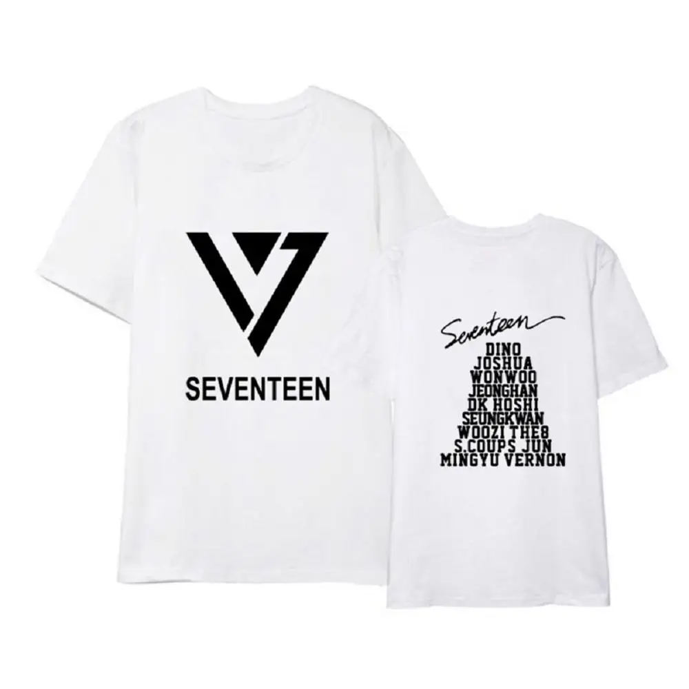 Mainlead Kpop Seventeen футболка Hoshi Mingyu Jun унисекс футболки топы|Футболки| |