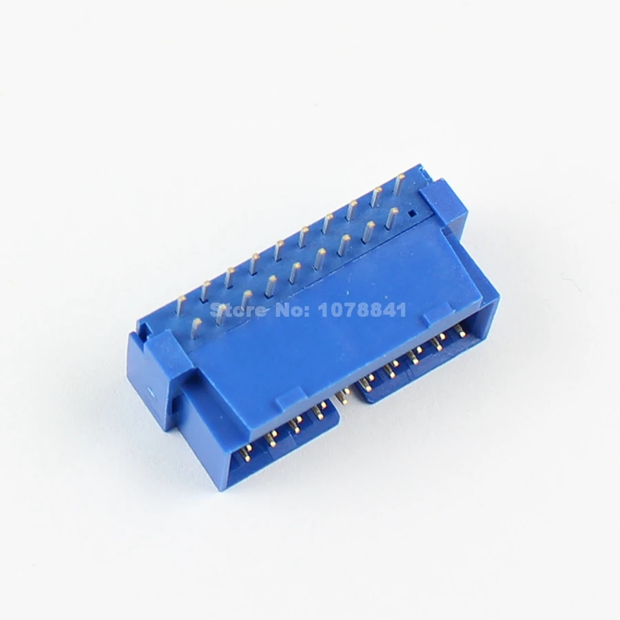 10 штук в наборе USB 3 0 IDC 19 Pin типа папа под прямым углом заголовка коробки адаптер