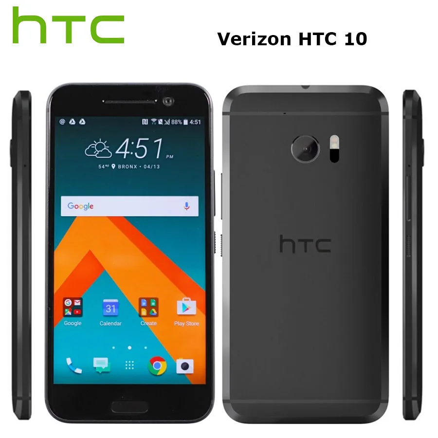 Verizon версия htc 10 M10 LTE 5,2 дюймов мобильный телефон 4 Гб+ 32 ГБ Snapdragon820 четырехъядерный 12МП камера NFC отпечаток пальца номер телефона 1080P