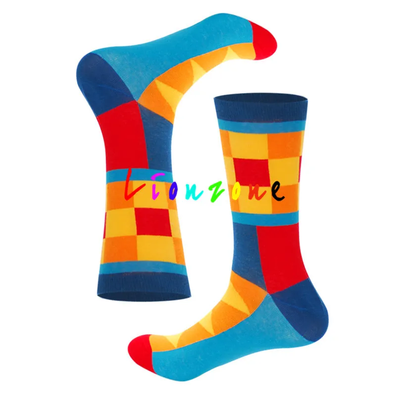 Цвет с круглым вырезом хлопок счастливые мужские носки/для женщин британский