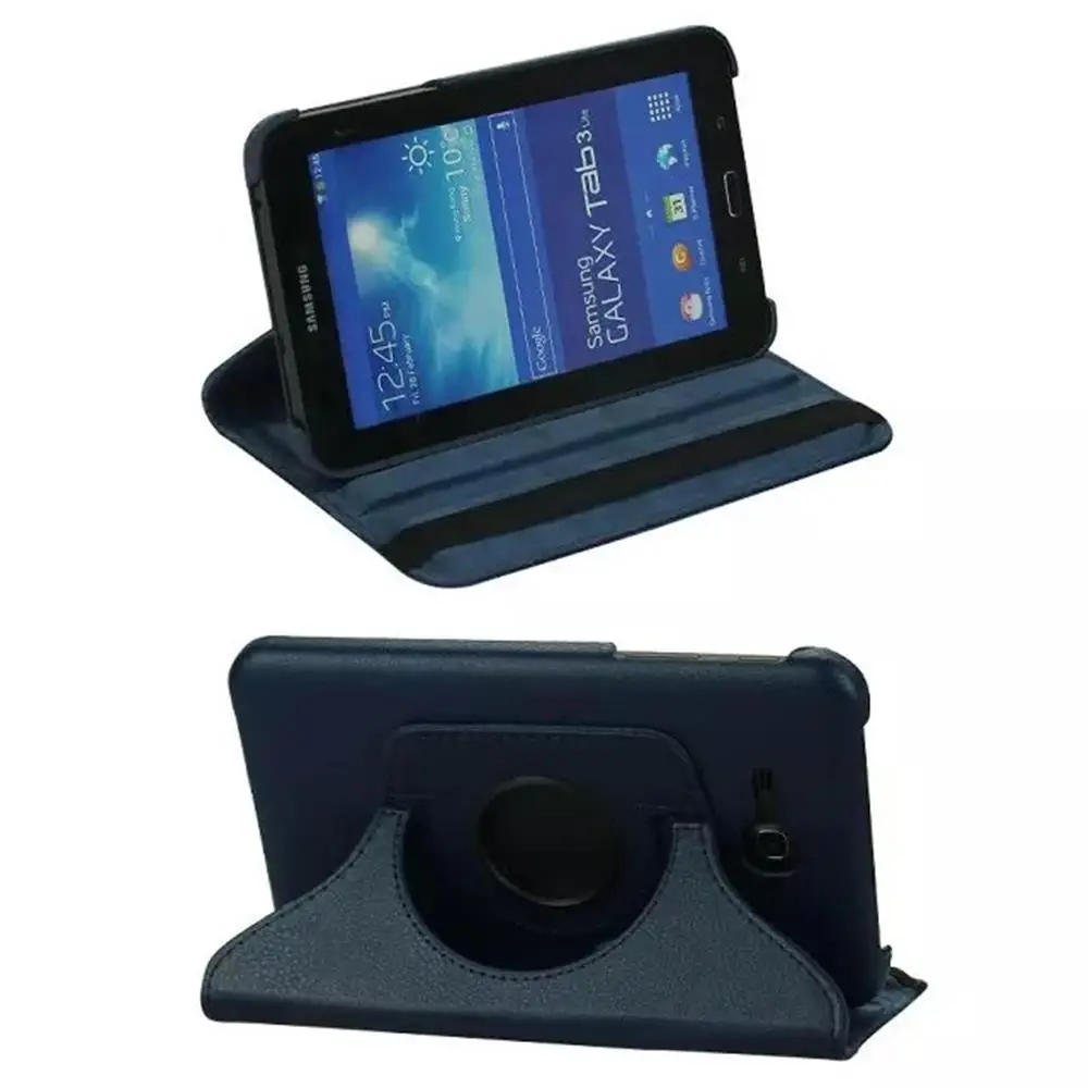 Вращающийся на 360 градусов чехол-подставка из искусственной кожи для Samsung Galaxy Tab3 7