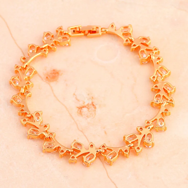 Новый Бренд Дизайнерский Браслет Желтого Золотого Цвета с Кристаллами Разных Цветов, Здоровые, Без Никеля и Свинца, Модные Украшения TB1008A.
