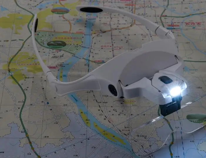 Светодиодный чительные очки со светодиодсветильник увеличительные для