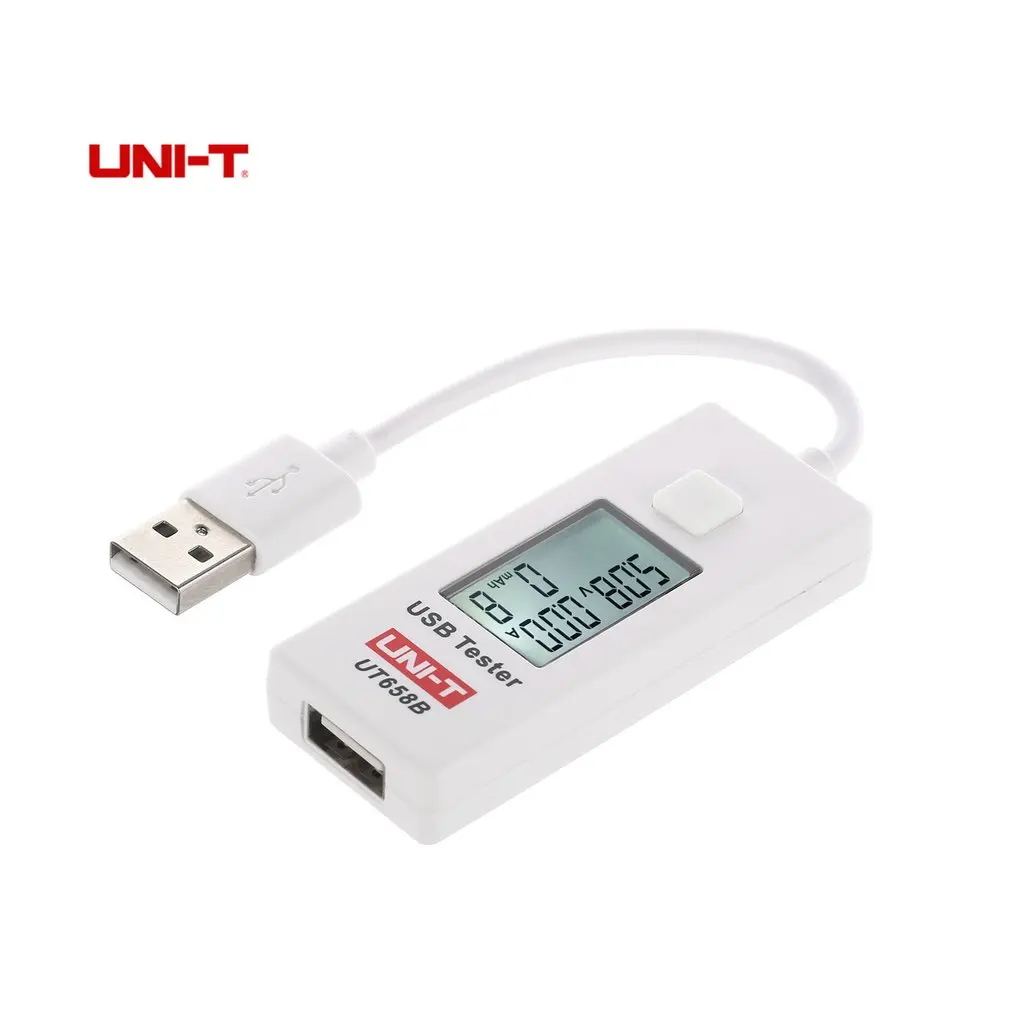 UNI-T UT658B цифровой мини-ЖКД USB Вольтметр Амперметр зарядное устройство Банк питания